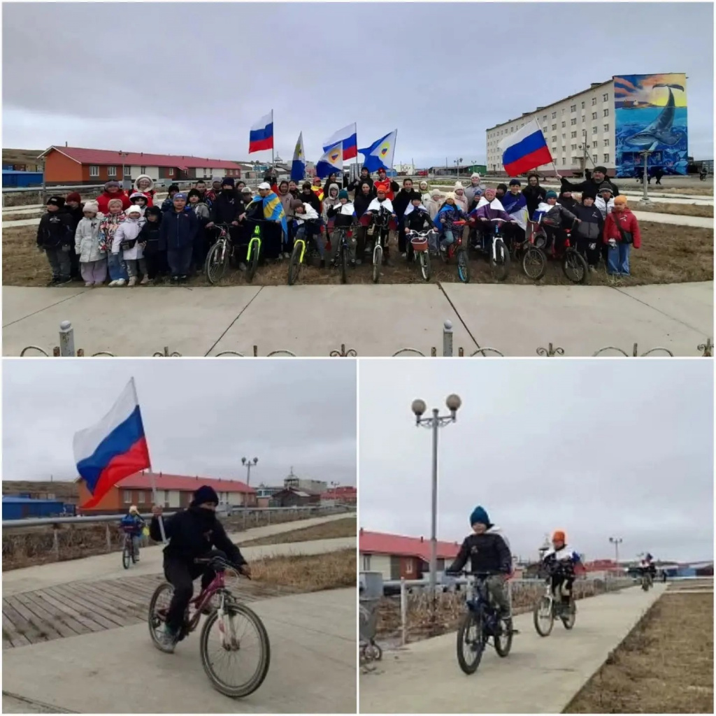 Патриотический велопробег «Мы — граждане России» прошёл в селе Лаврентия 