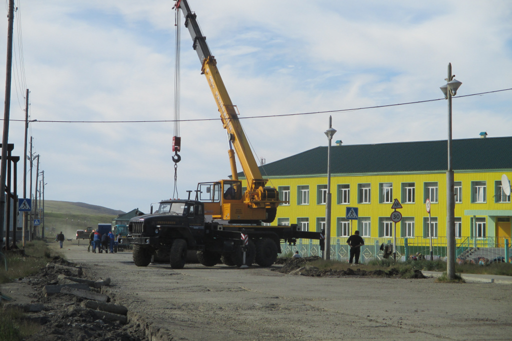 Ремонт дорог с. Лаврентия